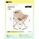 
Explorer (TAN XIAN ZHE) outdoor folding chair camping chair moon chair portable folding table chair high back lounge chair small stool fishing chair classic comfortable khaki [3-weight bandage reinforcement]
