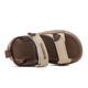Babudou children's shoes boys summer new soft-soled beach shoes 2025 open-toed children's sandals casual versatile shoes khaki/ancient tree brown 31 suitable for feet 18.7cm long