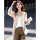 
Demana [Sweet Oxygen Dopamine] Spring and Autumn Breathing Sense Lycel Lapel Shirt Light and Slack Shirt Women's Top