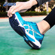 ASICS ASICS Badminton Shoes Men's Shoes 2025 Summer ROCKET 10 Breathable Competition Professional Sneakers Men's Blue White 39