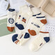 Socks for women in spring and summer short boat socks white student socks shallow mouth breathable mesh socks summer smiley face invisible socks one pair per color total 5 pairs