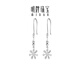 Ming brand jewelry platinum Pt950 platinum platinum flower earrings gift for women BFH0121 platinum earrings about 1.81 grams