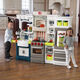 Directeur de la Pill Children's House jouant des jouets de simulation fille cuisine Luxembourg Kitchen Légumes Nouveaux petits teke four cuisine