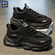 Herrenschuhe von Hagan Home für den Sommer Neuem Stil atmungsaktiven kleinen weißen Schuhen für dicke Sneaker von Männern für Männer lässige Papa-Schuhe für Männer L9909 Weiß 42