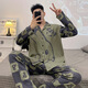 UKUHPK男睡衣长袖裤春秋季薄款学生卡通青少男士男式加大码家居服套装 9923男款 M 标准(高165\100斤)