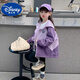 Disney (Disney) Girls' Jackets Spring and Autumn 2025 New Children's Fashionable Girls Autumn Jacket Hooded Autumn Jacket Top Purple Bow Spring and Autumn Style No Cotton Jacket 160 Recommended height is about 150 cm