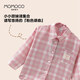 Mami Maka (MOMOCO) children's clothing girls' shirt 2025 autumn style medium and large children's style plaid shirt 005 plaid pink 90