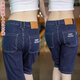 Stretch Denim Shorts Sommer dünne Herren trendy brandneue lässige, geschnittene Hosen vielseitiger, schlanker und modischer mittelgroßer Hosen Hellblau-Ti LL-831 33 [Taillenumfang 2 Fuß 6]