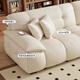 
Mumian genuine leather sofa head layer cowhide sofa living room 25 years new cloud large sitting deep sofa SF-635 2.1