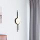 HP Fashion Home Nordic Simple Light Luxury Wall Light Moderne personalisierte Arcade Balkon Korridor Glasabdeckung Nachtlampe 6623 Gold-60*10 cm-e27
