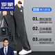 ROMON summer breathable comfortable jeans for men loose straight-leg casual wide-leg pants for men trendy ice silk thin cropped pants 1048 gray summer thin M 100-115Jin [Jin equals 0.5 kg]