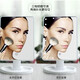 Internet celebrity LED beauty mirror with light to fill in the light, desktop European style desktop dressing mirror, makeup mirror for students, special travel, rotatable dormitory, mini business trip, LED16 light + three-speed adjustable light and dark + 360 degree rotation, Haoyue White battery model