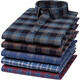 Spring New Pure Cotton Plaid Shirt Herren-Langarmgeschwindigkeits-Casos-Casos-Casos-Pullover-Top-Baumwoll-Hemd mit mittleren Alters im mittleren Alter 42