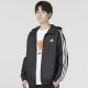 阿迪达斯 （adidas）阿迪达斯梭织连帽夹克男春季运动服休闲跑步外套IB0384 IB0384/松紧袖口/三条纹 S