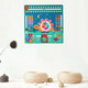 Dalushu Kinder Uhr Unterricht AIDS MONTESSORI CALENDAR Clock Board Kinderlernzeit Uhr Kognitiver Kindergarten Frühaufschuldung Spielzeug Kinder-Selbstdisziplin-Check-in-Gerät