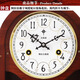 POLARIS Centenary Brand Retro Solid Wood Decorative Table Clock Brass Exquisite Signal Clock Copper Movement Dotted Time Pendulum Clock Mahogany Color