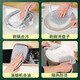 Steel wire dishcloth, special silver silk cotton gauze dishwashing towel for kitchen, double layer thickened, not easy to get oily rag, dishwashing tool 10 pieces, double layer thickened, silver wire cotton gauze dishwashing towel