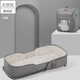 Baby crib portable removable bed-in-bed multifunctional foldable baby bed newborn baby bb crib with mosquito net mosquito net model space gray-naked bed + mattress + mosquito