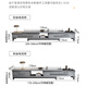 Ziwu Tea Table TV -Schrank Kombination Einfacher, einverrückter Dicke Slab Storage Tea Table TV -Schrank 801# Single Pull TV -Schrank
