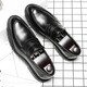 
Ruan Dai (RUANDAI) Doudou shoes men's trendy British style lazy loafers business formal wear breathable casual leather shoes 9715-D black 38