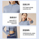 Fluniyou yoga wear women's sports suit women's five-piece color matching fitness suit running breathable quick-drying Pilates shock-proof clothing and pants gray lake blue five-piece suit XL recommended weight 115-130 Jin Jin equals 0.5 kg