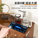 家用茶吧机柜子一体柜客厅新中式实木高端餐边柜全自动智能饮水机 CZZ9902   5键控制-遥控-高光灰 温热