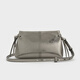 CHARLES/KEITH25 autumn new product retro simple handheld small square bag crossbody bag CK2-50671788 Pewter tin grey S
