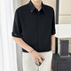 ITELIMA International High Luxury Brand Summer New Cool Ice Silk Men's Shirt Color Bundle Five-point Short Sleeve Casual 1048 White [Gift Box] XL _Suggested 140-155Jin [Jin equals 0.5 kg]