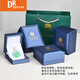 DRJEFUN Odd-Free Brand Hetian Jade Pendant, Line Carved Artistic Landscape Jade Pillar, Jade Necklace, Four Smoke Gray M9227z