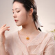 Dara beeswax pendant for women, raw stone full of honey, chicken oil yellow 925 old wax pendant, Russian material, practical Chinese Valentine's Day gift