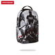 Sprayground 2024 Neues Schwarz -Weiß -Foto gedruckter Rucksack für Männer und Frauen große Kapazität Trendige Taschen Schwarz