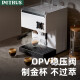 柏翠（petrus）3888pro 咖啡机家用意式半自动浓缩商用办公室小型一体机奶泡双锅炉 节日礼物 太空白-磨豆机套装