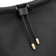 GOLDLION G+ women's bag shoulder bag cowhide fashion women's crossbody bag drawstring large capacity bucket bag black 23*13*21cm