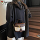Woodpecker texture contrast color handbag for women 2025 new super hot box bag popular crossbody makeup bag white coffee