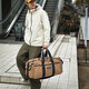 New short-distance travel bag for women lightweight hand luggage wet and dry sports gym bag for men large capacity training bag khaki