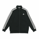 阿迪达斯 （adidas）定制服装 刺绣粉蓝色睡帽小熊条纹运动立领飞行员夹克外套 男女同 黑色 S