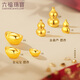Lukfook jewelry pure gold to add wealth investment gold bars to attract wealth and treasure gold ingots gold ornaments gift single piece price about 1.00 grams