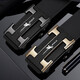 Benefits for newbies Whole cut belt men's business automatic buckle belt retro high-end fashion versatile style black I-buckle 120cm
