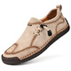 
Western Region Camel Export Large Size Men's Shoes Genuine Leather Breathable Casual Leather Shoes Men's Style Youth Trendy Shoes Soft Sole Cowhide Shoes KK-9902 Brown 38