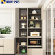 
Creamy kitchen storage high cabinet side cabinet integrated electrical seasoning storage cabinet multi-function cupboard 8G328 style 11150*600*2300