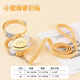 Hanhan Paradise Cat Rope Traction Collar Anti-Escape Cat Rope Chain Rabbit Pet Harness Collar Yellow S