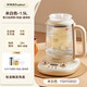 Rongshida Health Pot Verre Full Verre Multi-fonction Full Automatic Cuideur à thé STANG POT INTÉRÉSIRMÉE Deux-en-un Small Full Automatic Constante Temperature Pot Electric Hot Kettle 1,5 L Glaze en titane / ragoût gratuit Casse / YSH1585D