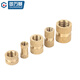 Guwanji double-pass knurled nut copper embedded parts copper flower nut injection molded copper nut screw cap copper insert M3-M8 M5*10-7 50 blind holes