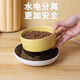 恒温加热宠物猫咪狗狗饮水机自动喂食喝水器保温陶瓷水碗酸奶机 恒温白色直口碗(400毫升)