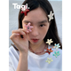 Tagi.<Tapixing> Hair Clip Starfish Bangs Clip Trimmed Clip Hair Clip Cute Hair Clip Birthday Gift-Cream Pink