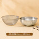 Stainless steel basin for beating eggs and noodles kitchen new fine mesh rice draining dish basin drain basket salad bowl 28cm natural salad bowl + drain basket