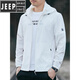 JEEP SPIRIT冰丝防晒衣男夏季轻薄透气户外遮阳钓鱼服登山夹克外套速干衣 RT-699黑色 M