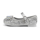 Saturday Children's Shoes Children's Crystal Shoes Spring New Girls Soft Sole Princess Shoes Rhinestone Shoes Crystal Silver 31