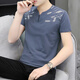 Sieben Wolf Herren Hühnchen Herzkragen reine Baumwolle Kurzschlärm T-Shirt Solid Farbe Einfacher Hals Sommer Koreanische Modemarke Jugend Männer Basis Top White 691 m Empfohlen 90-100jin [Jin entspricht 0,5 kg]