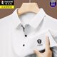 
Woodpecker pure cotton long-sleeved T-shirt men's spring and summer high-end markless lapel polo shirt loose elastic unironed top men's long-sleeved 2629 gray 2XL 180 suggestions 150-165Jin [Jin equals 0.5 kg]